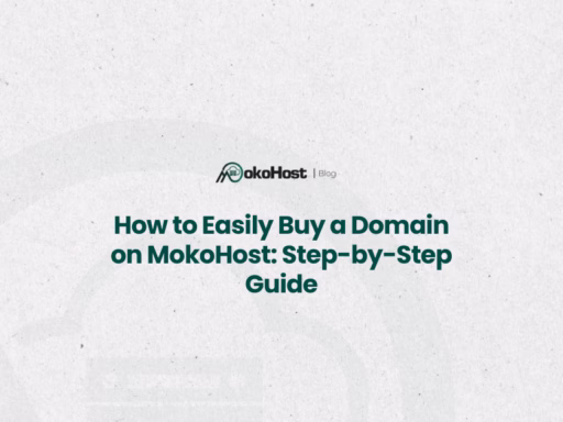 easily buy a domain on mokohost