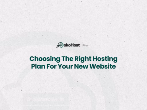 choosing the right hosting plan