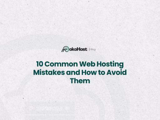 common web hosting mistakes