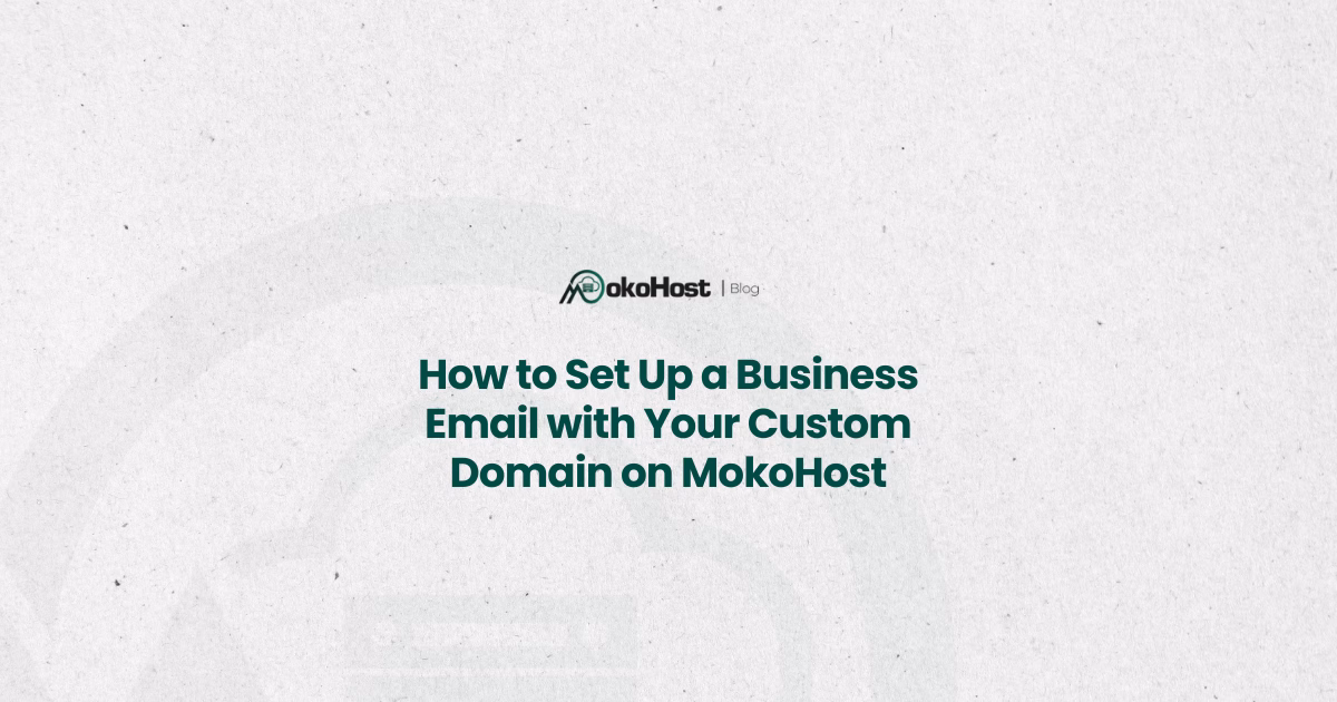 setup business email with custom domain