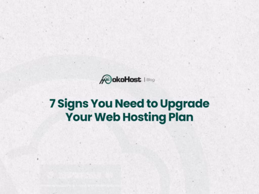 upgrade your web hosting plan