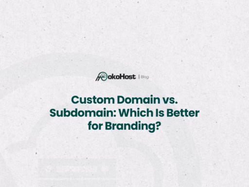custom domain vs subdomain