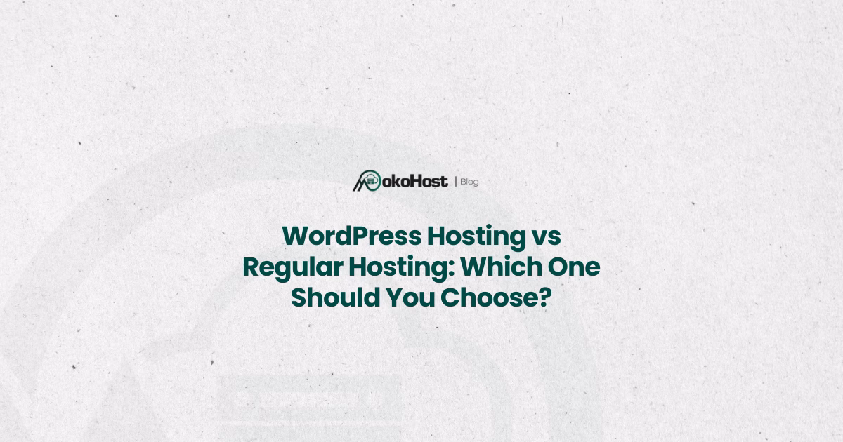 wordpress hosting vs regular hosting