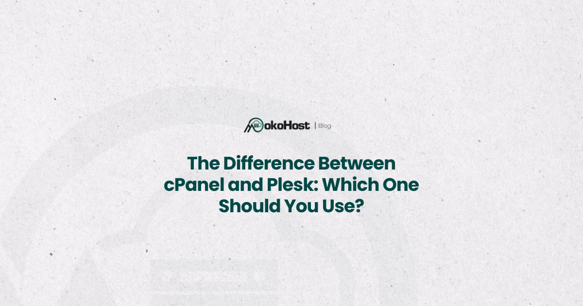 difference between cpanel and plesk