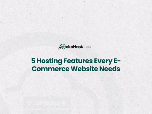 hosting features for ecommerce website