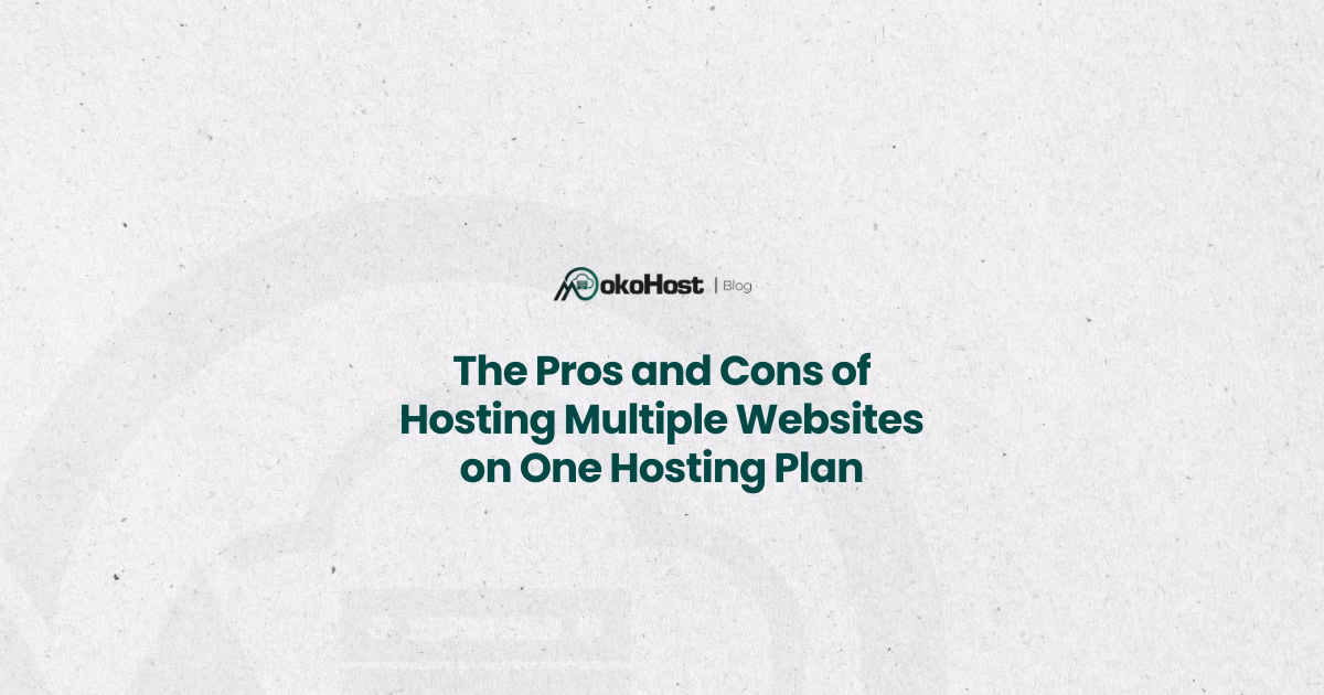 multiple websites on one hosting plan