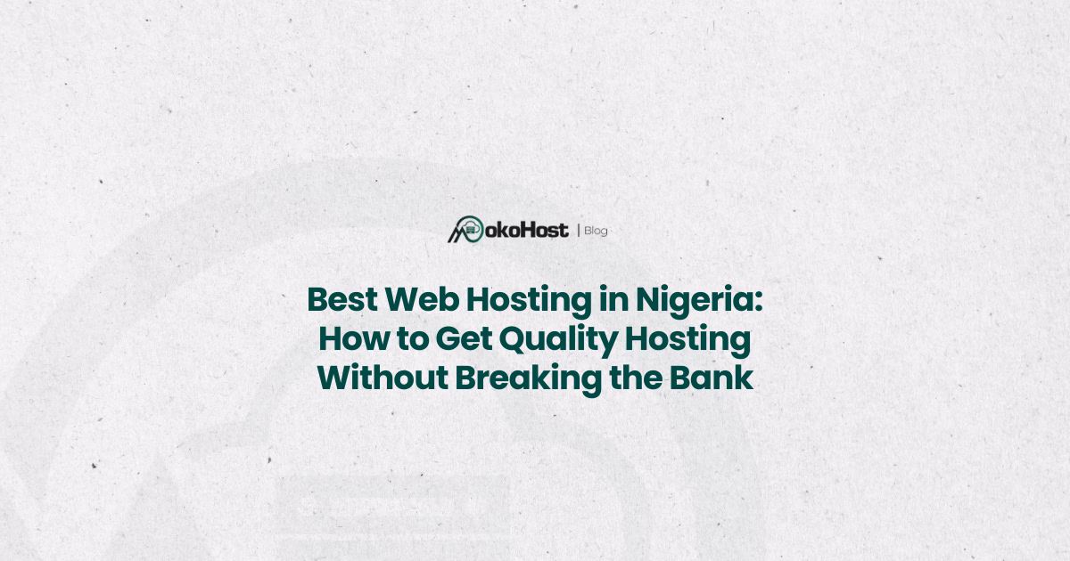 best web hosting in nigeria