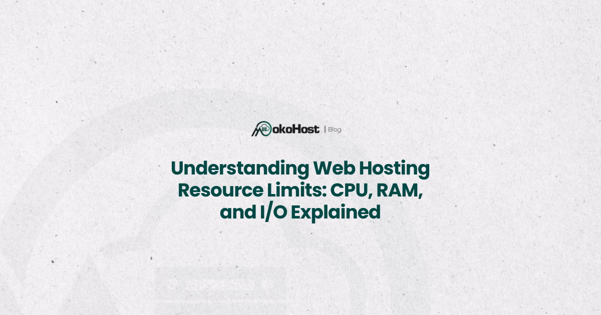 web hosting resource limits